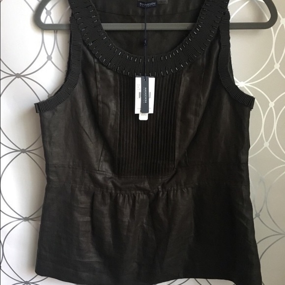 Magaschoni Black & Metal colored top - Picture 3 of 5